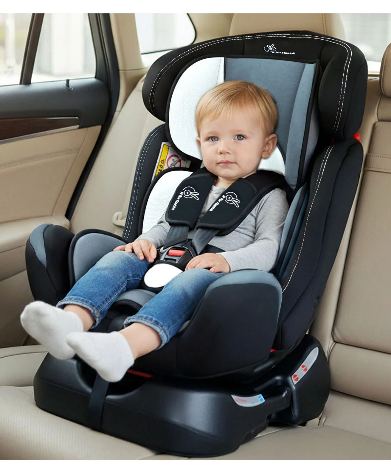 R for Rabbit - Jack N Jill Grand - Car Seat -Black Multi