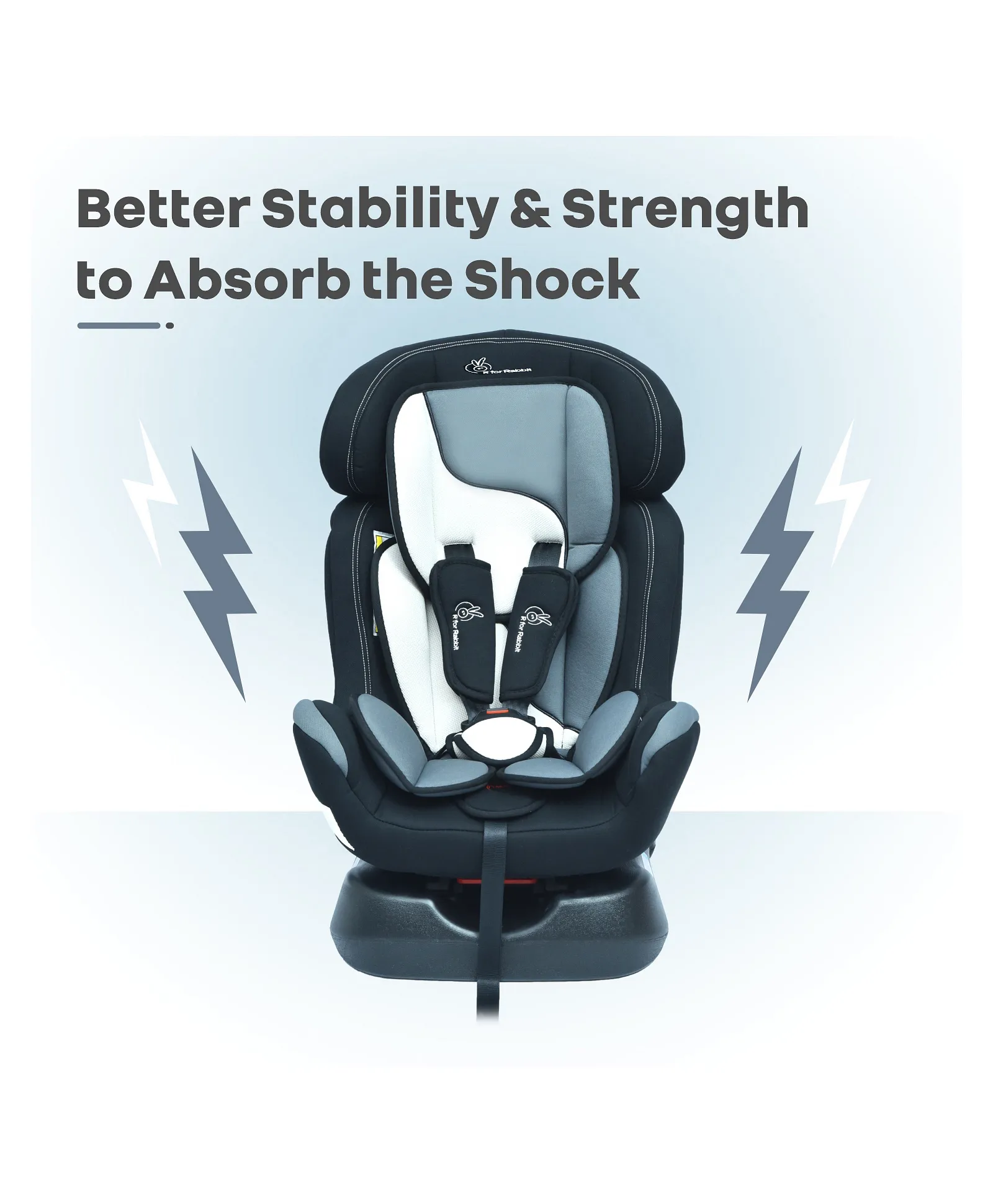 R for Rabbit - Jack N Jill Grand - Car Seat -Black Multi