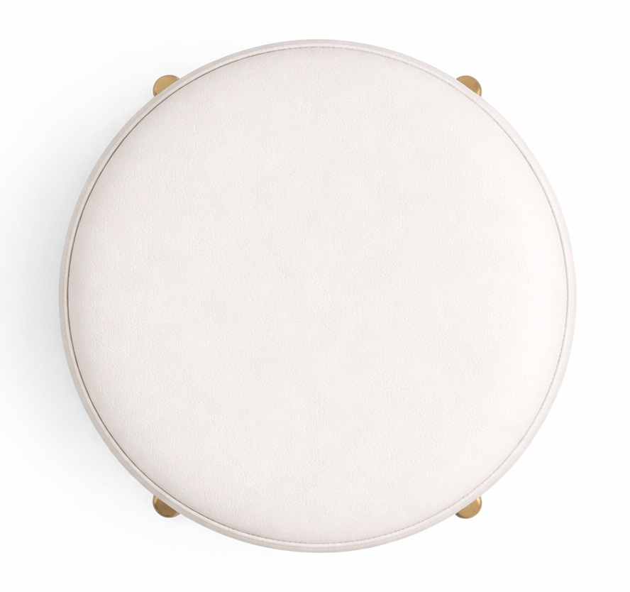 Bristol Upholstered Metal Legs Pouff