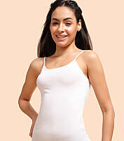 Enamor Scoop Neck Regular Length Camisole For Women - Slim Fit, Soft Stretch Cotton E001