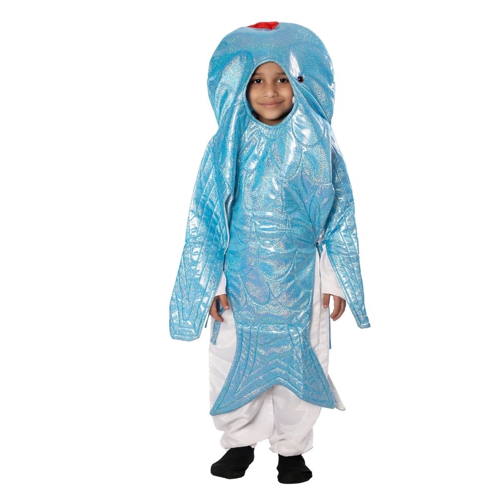 Blue Fish Fancy Dress Costume