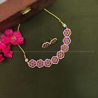 Jadau Flower Necklace