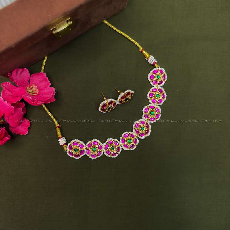 Jadau Flower Necklace
