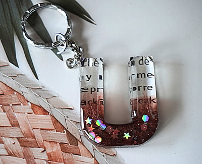 'U' EPISTOLARIAN LETTER KEYCHAIN 'U' EPISTOLARIAN LETTER KEYCHAIN