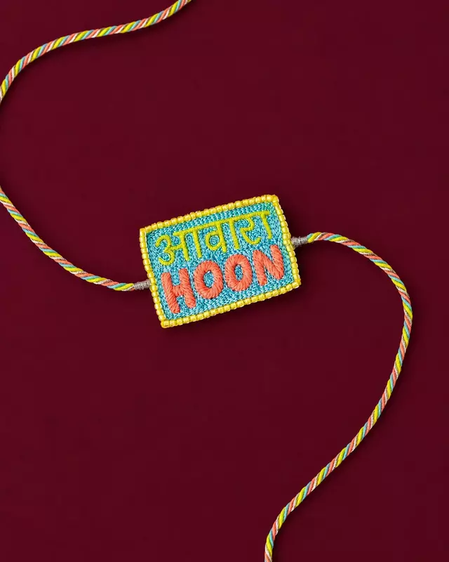 Aawara Hoon Embroidered Designer Rakhi
