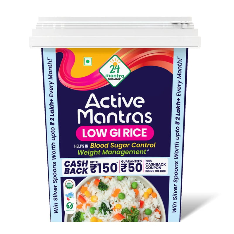24 Mantra Oranic Active Mantras ( Low GI Rice ) 1kg