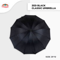 25*12 Zed Black Classic Umbrella (6pcs Pack) 25*12 Zed Black Classic Umbrella (6pcs Pack)
