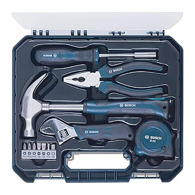 Bosch 12 Pieces Hand Tool Kit (Blue, Hard case) Bosch 12 Pieces Hand Tool Kit (Blue, Hard case)