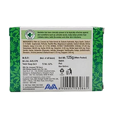 Medimix Ayurvedic 18 Herbs Ayurvedic Soap, 125 g Carton