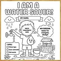 I Am a Water Saver – Colour & Frame Kit