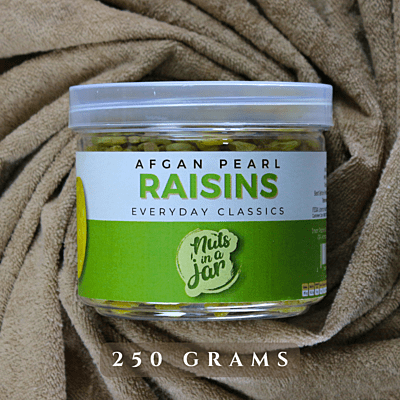 Nuts in a Jar Afghan Pearl Raisins Everyday Classics 250 Grams Nuts in a Jar Afghan Pearl Raisins Everyday Classics 250 Grams