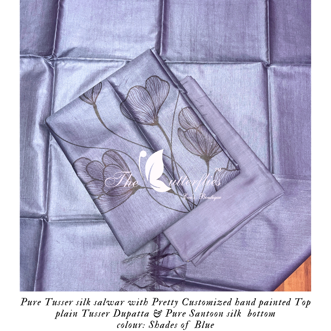 PURE TUSSER SILK SALWAR ANCCTRS24225