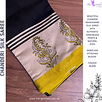Chanderi Maheshwari Silk Saree SHPSCDS24504 Chanderi Maheshwari Silk Saree SHPSCDS24504