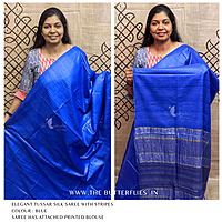 PURE TUSSER SILK SAREE YBRSTES24721 PURE TUSSER SILK SAREE YBRSTES24721