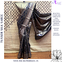 PURE TUSSER SILK SAREE YBRSTSK24589 PURE TUSSER SILK SAREE YBRSTSK24589