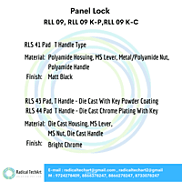 Panel Lock - RLL 09, RLL 09 K-P, RLL 09 K-C