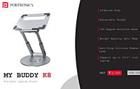 Laptop stand Portronics