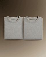 Unisex Full Sleeve Tee - Pack of 2 (Grey, Grey)