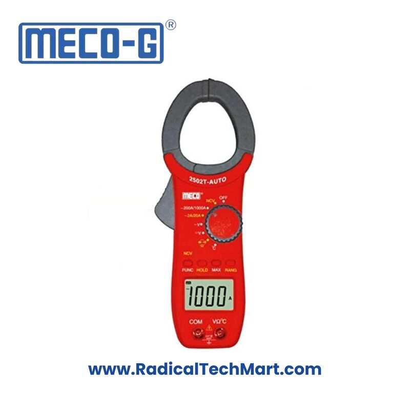 MECO-G 2502T-AUTOBL TRMS Digital Clamp Meter with Backlight and NCV Detection
