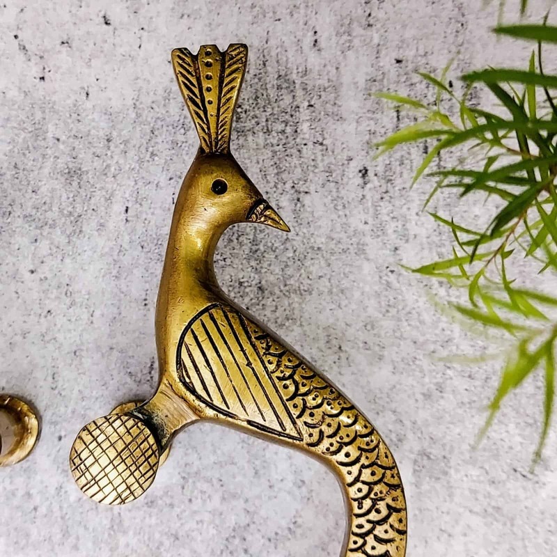 Brass Door Handle Set - 10 inch Height | Elegant Brass Door Handle Set for Home Decor