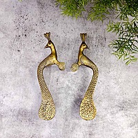 Brass Door Handle Set - 10 inch Height | Elegant Brass Door Handle Set for Home Decor