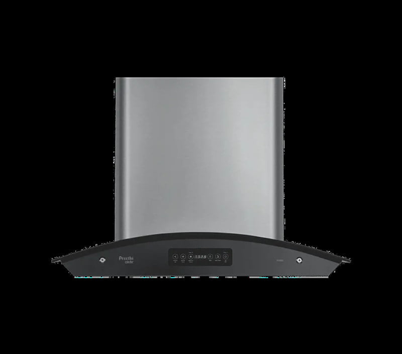 Preethi Alcor KH 206, 3 Speed Chimney with 1200 m3/hr Suction, 60cm , 180 W, 2x Baffle Filter