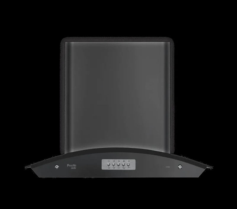 Preethi Alcor KH 208, 3 Speed Chimney with 1200 m3/hr Suction, 60cm , 180 W, 2x Baffle Filter