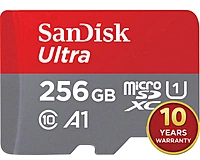SanDisk Ultra 256GB microSDXC UHS-I, 150MB/s R, Memory Card, 10 Y Warranty, for Smartphone