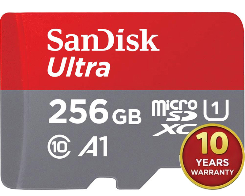 SanDisk Ultra 256GB microSDXC UHS-I, 150MB/s R, Memory Card, 10 Y Warranty, for Smartphone