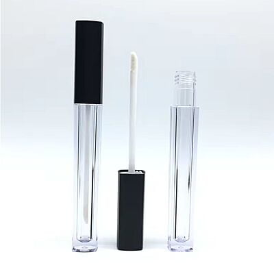 Lipstick - SQUARE - Black Cap - 3.2ml - Tall Container - Acrylic Lipstick - SQUARE - Black Cap - 3.2ml - Tall Container - Acrylic