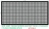 ASCR1 AIR PASS HOLES SCREEN 4X8 FEET 16X32 HOLES TOTAL HOLES=512