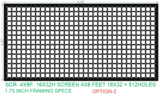 ASCR1 AIR PASS HOLES SCREEN 4X8 FEET 16X32 HOLES TOTAL HOLES=512