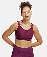 JOCKEY Wirefree Non Padded Microfiber Elastane Stretch Full Coverage Sports Bra with StayDry Treatment MI11