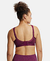 JOCKEY Wirefree Non Padded Microfiber Elastane Stretch Full Coverage Sports Bra with StayDry Treatment MI11
