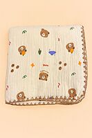 4-Layer Muslin Cotton Crinkled Blanket 100* 110cm – Assorted Designs