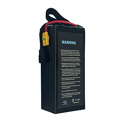 Heavy-duty 6S 22000mAh agricultural drone battery showing reinforced protective casing Heavy-duty 6S 22000mAh agricultural drone battery showing reinforced protective casing