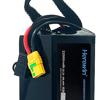 22000mAh 6S 22.2V 25C LiPo Battery industrial power pack with AS150 connectors 22000mAh 6S 22.2V 25C LiPo Battery industrial power pack with AS150 connectors
