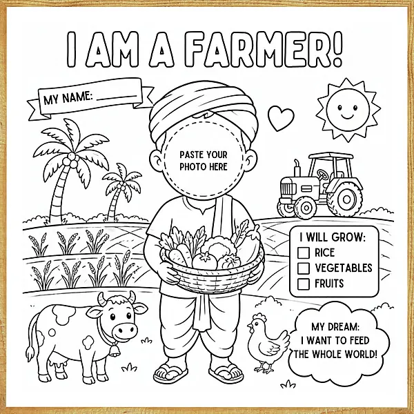 I Am a Farmer – Colour & Frame Kit