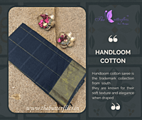 Handloom cotton paired with contrast blouses LMSSHCS14001