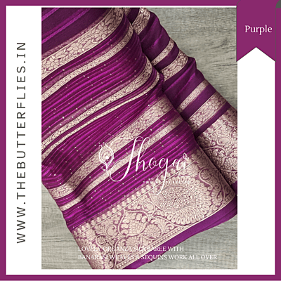 ORGANZA SILK SAREE PSSSORZ23090