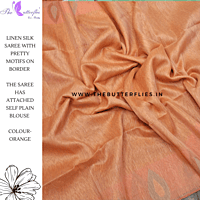 SILK LINEN SAREE  MKTSLIN23617