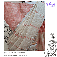 PURE LINEN SAREE YBRSLIN23600