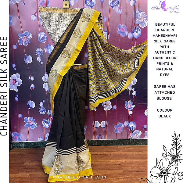 Chanderi Maheshwari Silk Saree SHPSCDS24504 Chanderi Maheshwari Silk Saree SHPSCDS24504