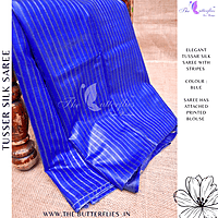 PURE TUSSER SILK SAREE YBRSTES24721 PURE TUSSER SILK SAREE YBRSTES24721