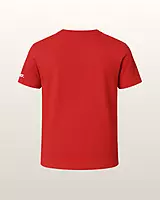 Unisex Red Plain Crew Neck Tee