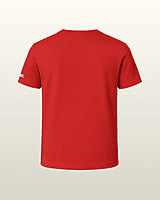 Unisex Red Plain Crew Neck Tee