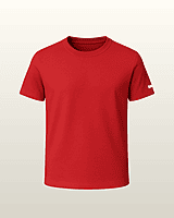 Unisex Red Biker Bear Graphic Printed Crew Neck Tee