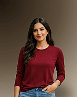 Unisex Full Sleeve Tee - Pack of 2 (Maroon, Grey)