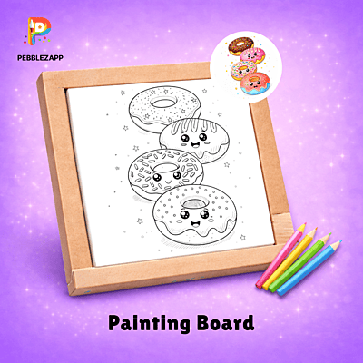 Cute Donut Coloring