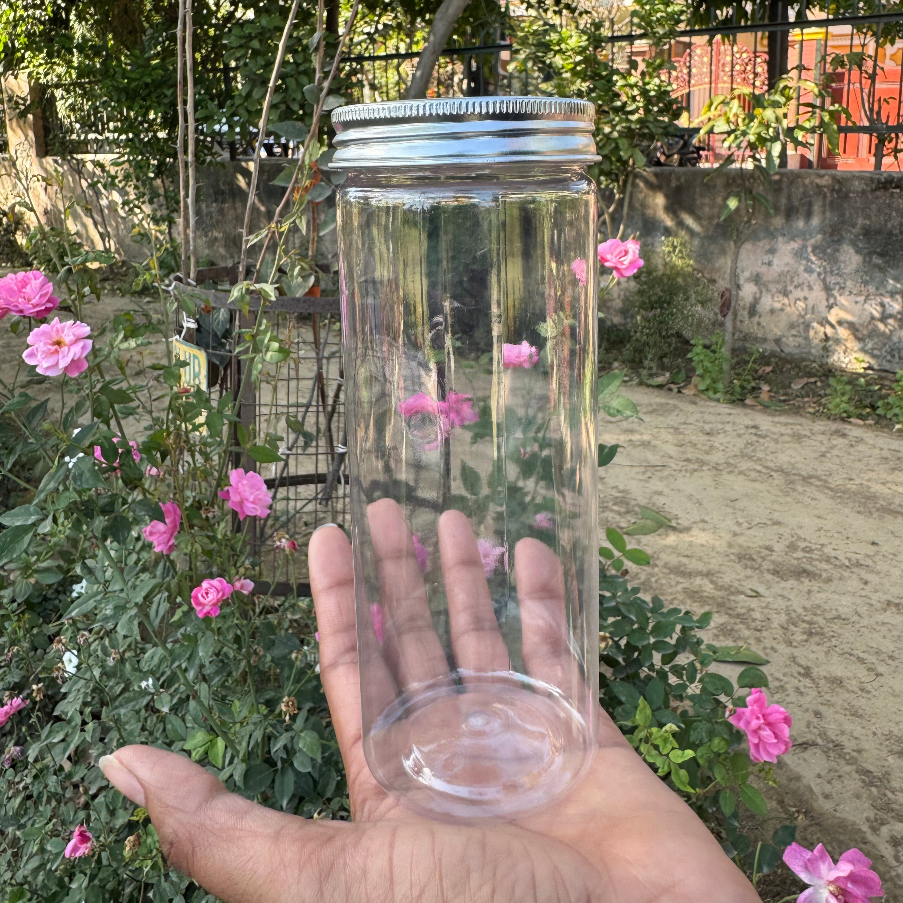 500ml Round PET Jar + 63mm Aluminium SILVER Cap 500ml Round PET Jar + 63mm Aluminium SILVER Cap